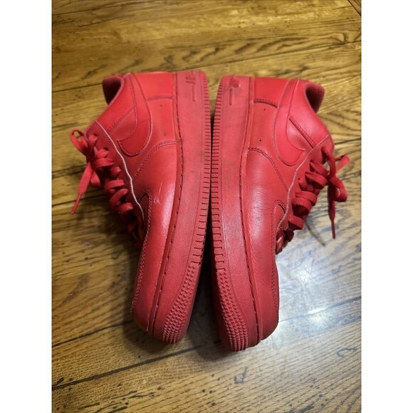 Nike Air Force 1 '07 LV8 Low Triple Red CW6999-600 Men’s Size 10.5 - Picture 6 of 7